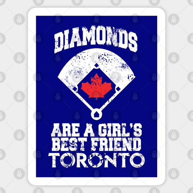 Diamonds Are A Girl's Best Friend - Toronto Sticker by MarinasingerDesigns